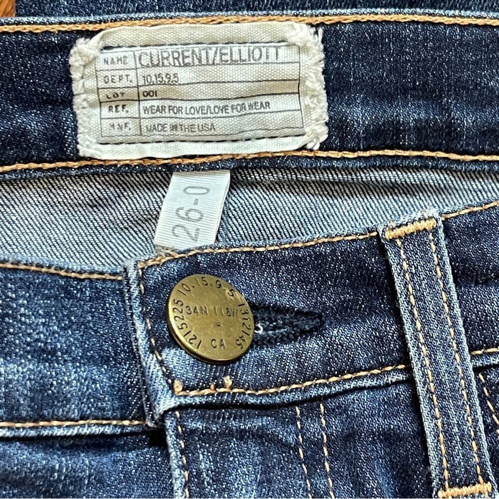 Current/Elliott The Stiletto Skinny Jeans Townie Size 26 - Picture 6 of 7